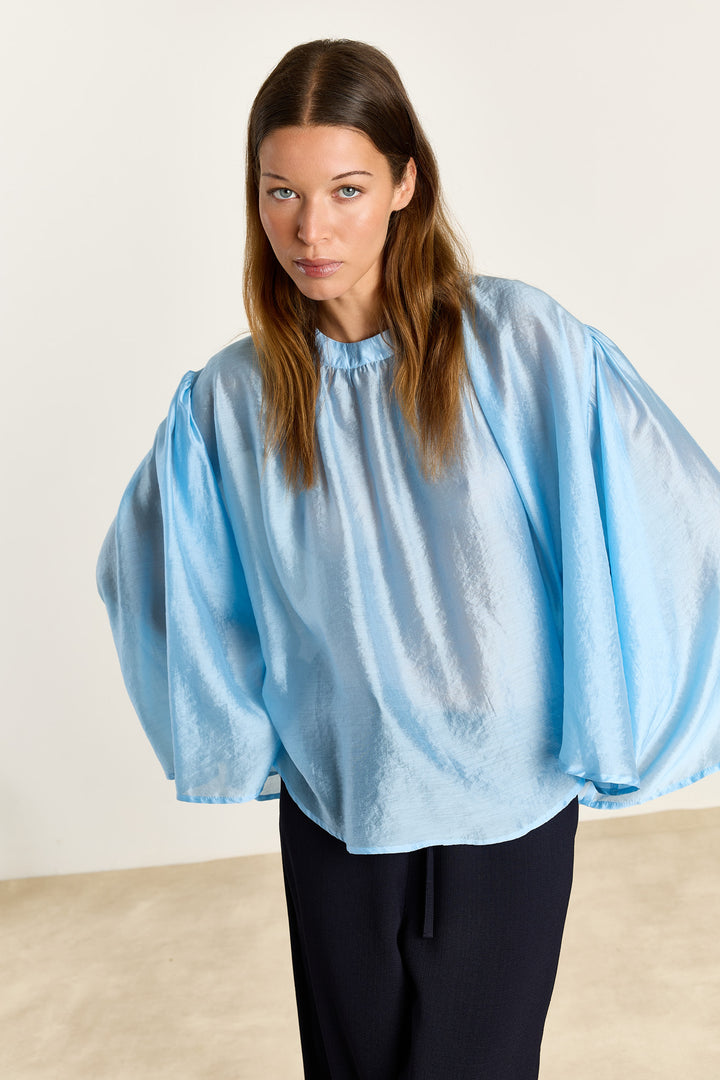 Iza Silky Voile Light Blue