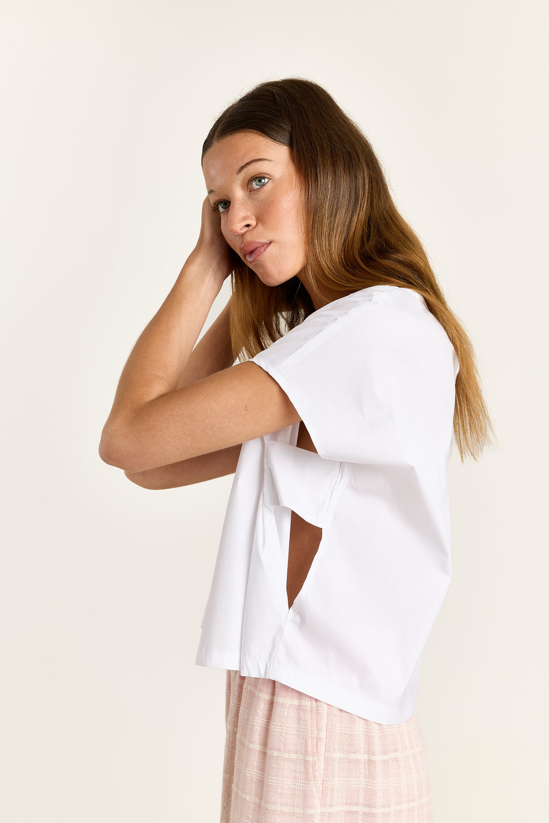 Esmeralda Summer Shirting White