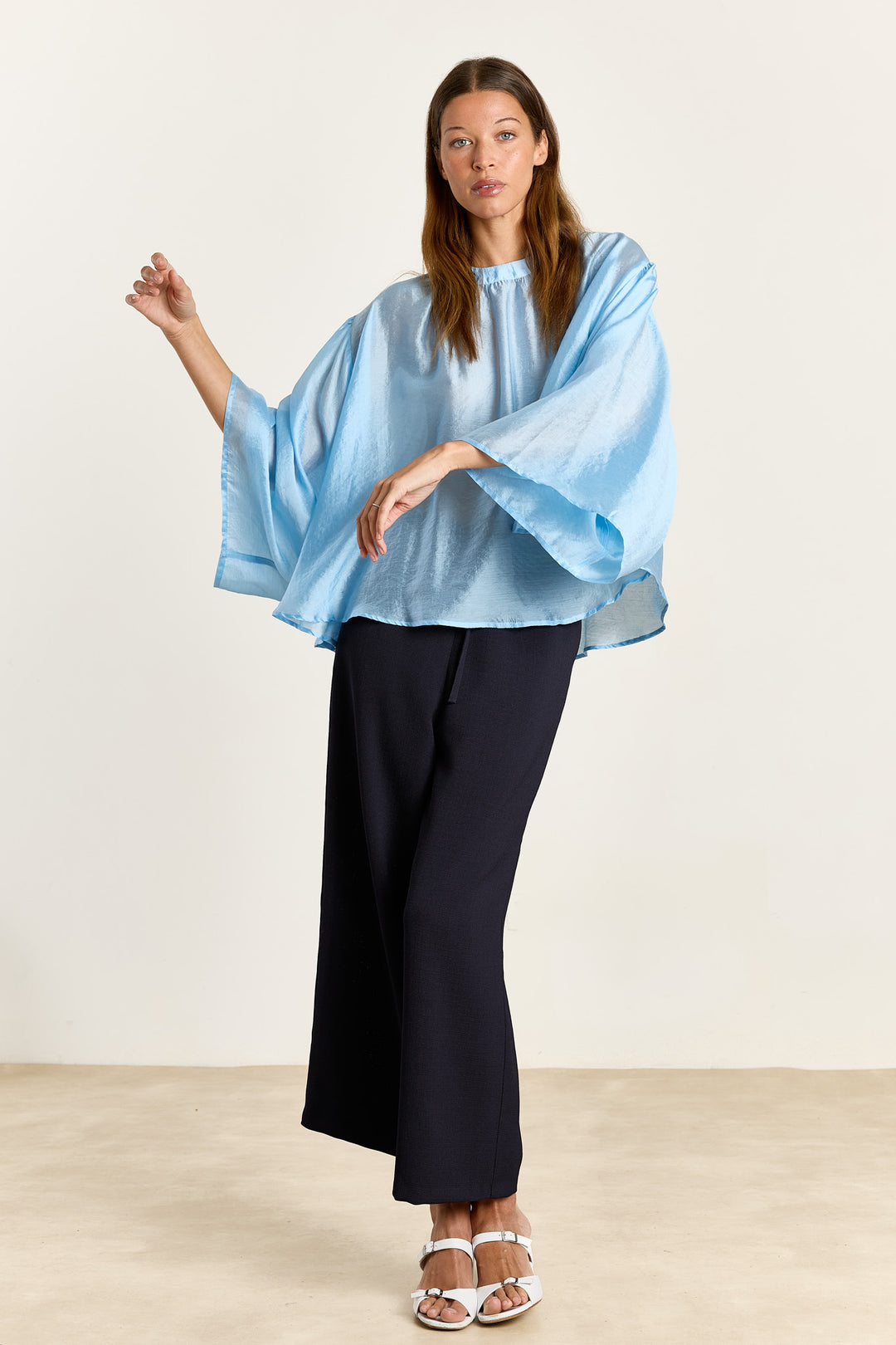 Iza Silky Voile Light Blue