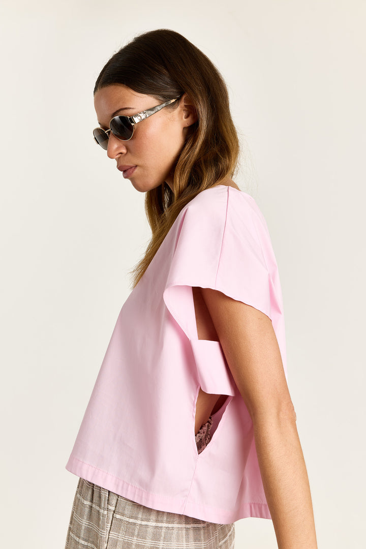 Esmeralda Summer Shirting Poppy pink