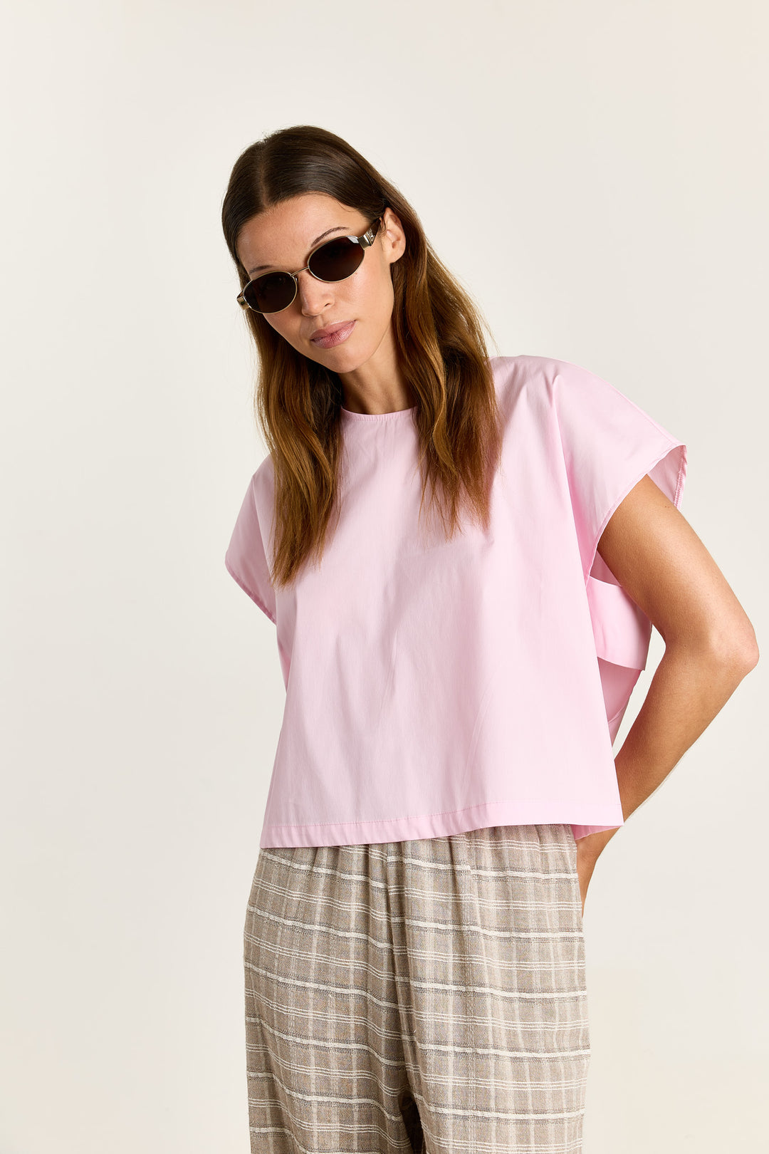Esmeralda Summer Shirting Poppy pink