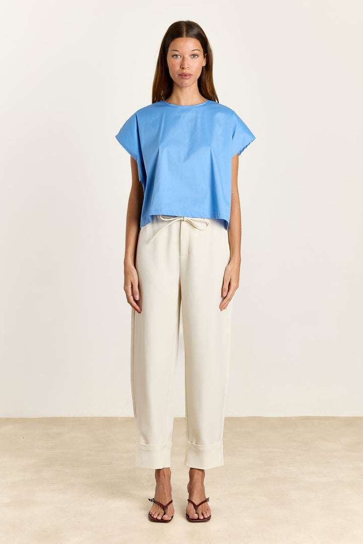 Esmeralda Summer Shirting Cornflower Blue