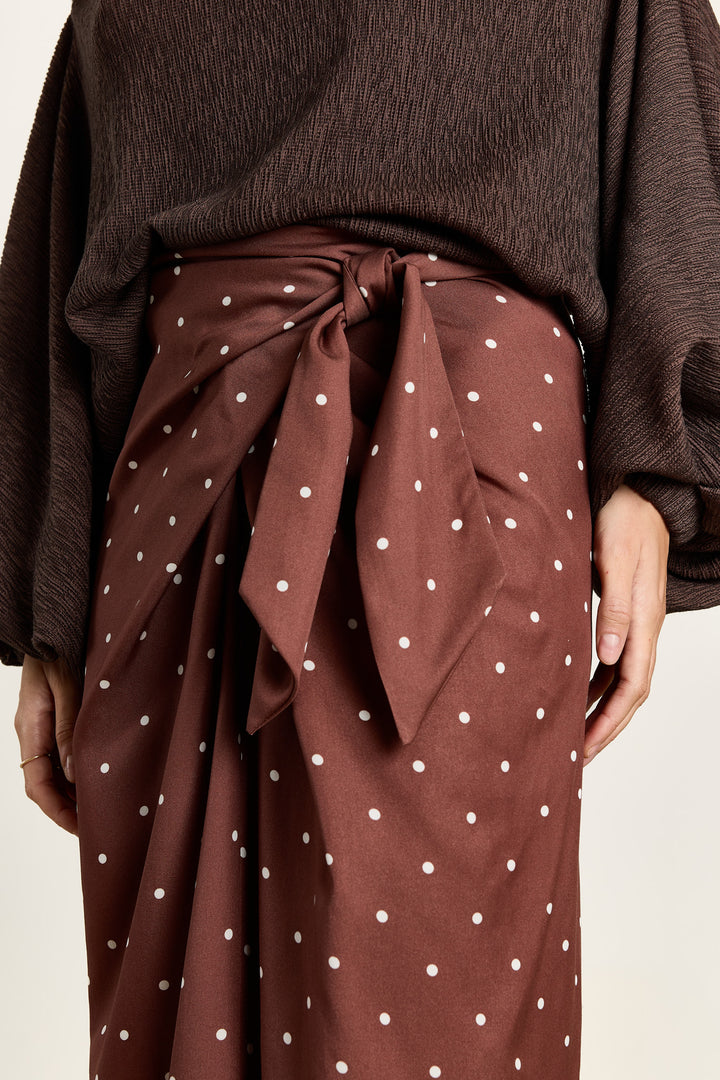 Gisele Polka Dot Brown
