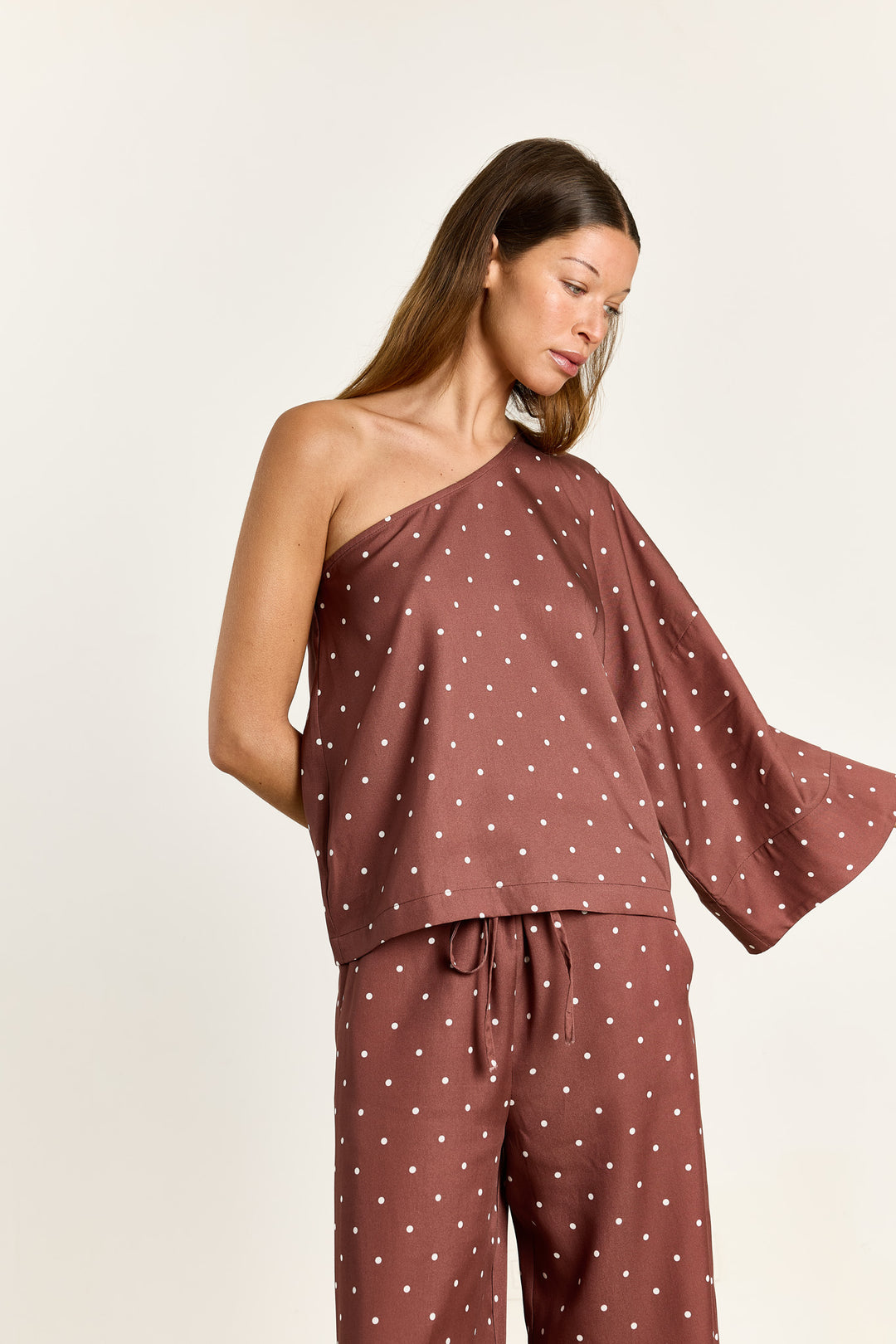 Nicola Polka Dot Brown