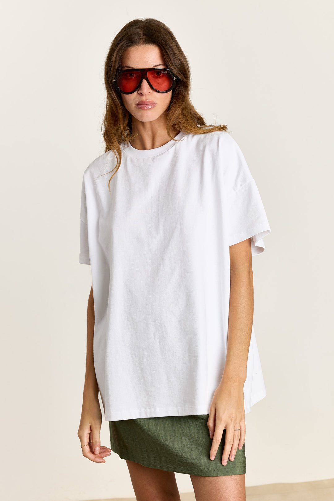 Jenny Plain Woven Pesto