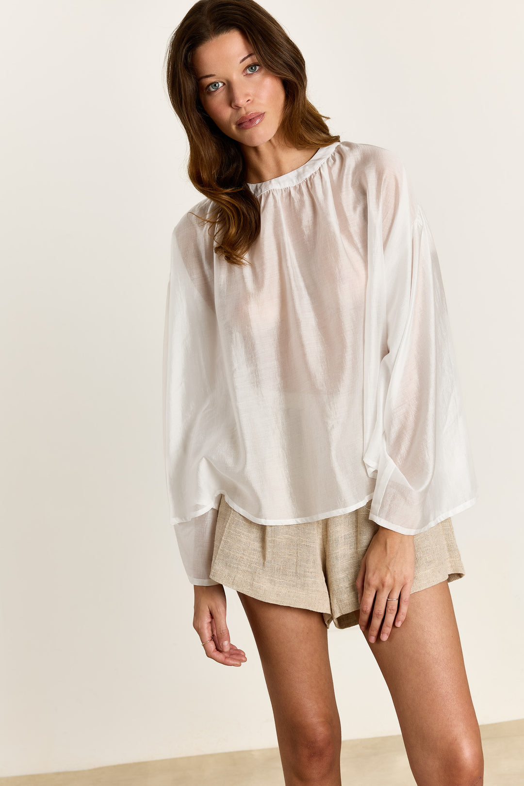 Simona Cotton Linnen Gauze Natural