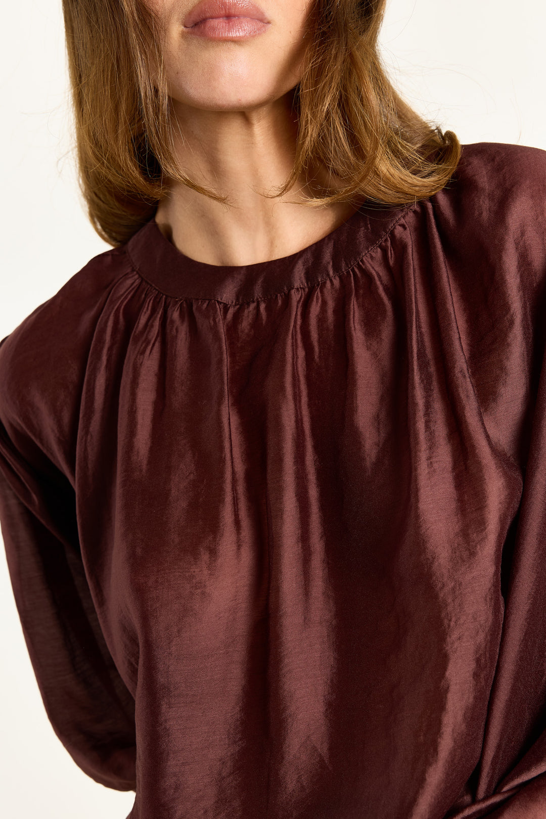 Iza Silky Voile Chestnut