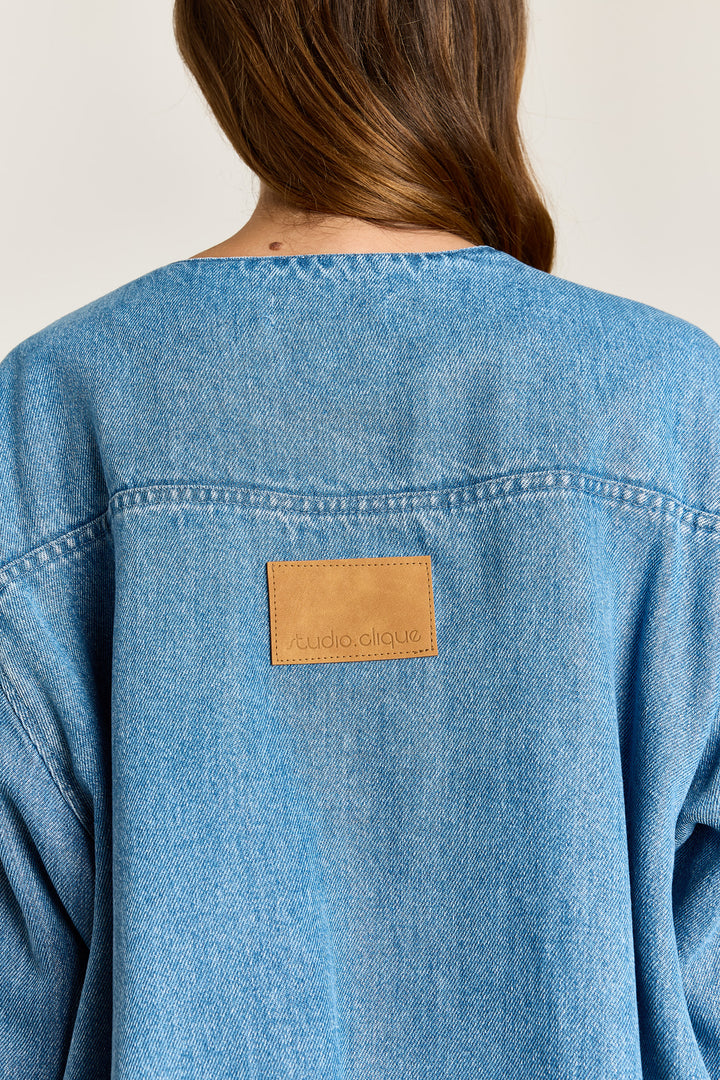 Carla Light Weight Denim Vintage blue