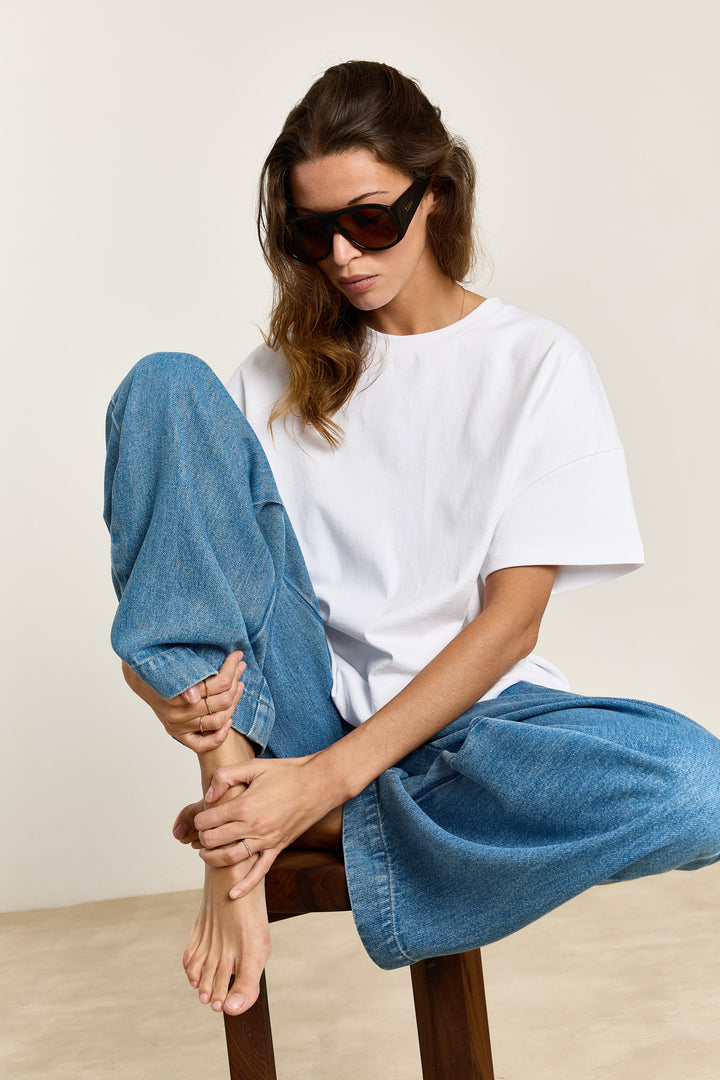 Zazou Cotton Jersey White
