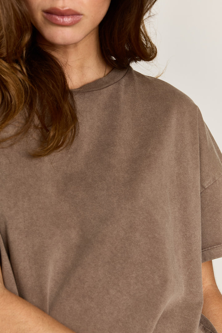 Zazou Cotton Jersey Washed brown
