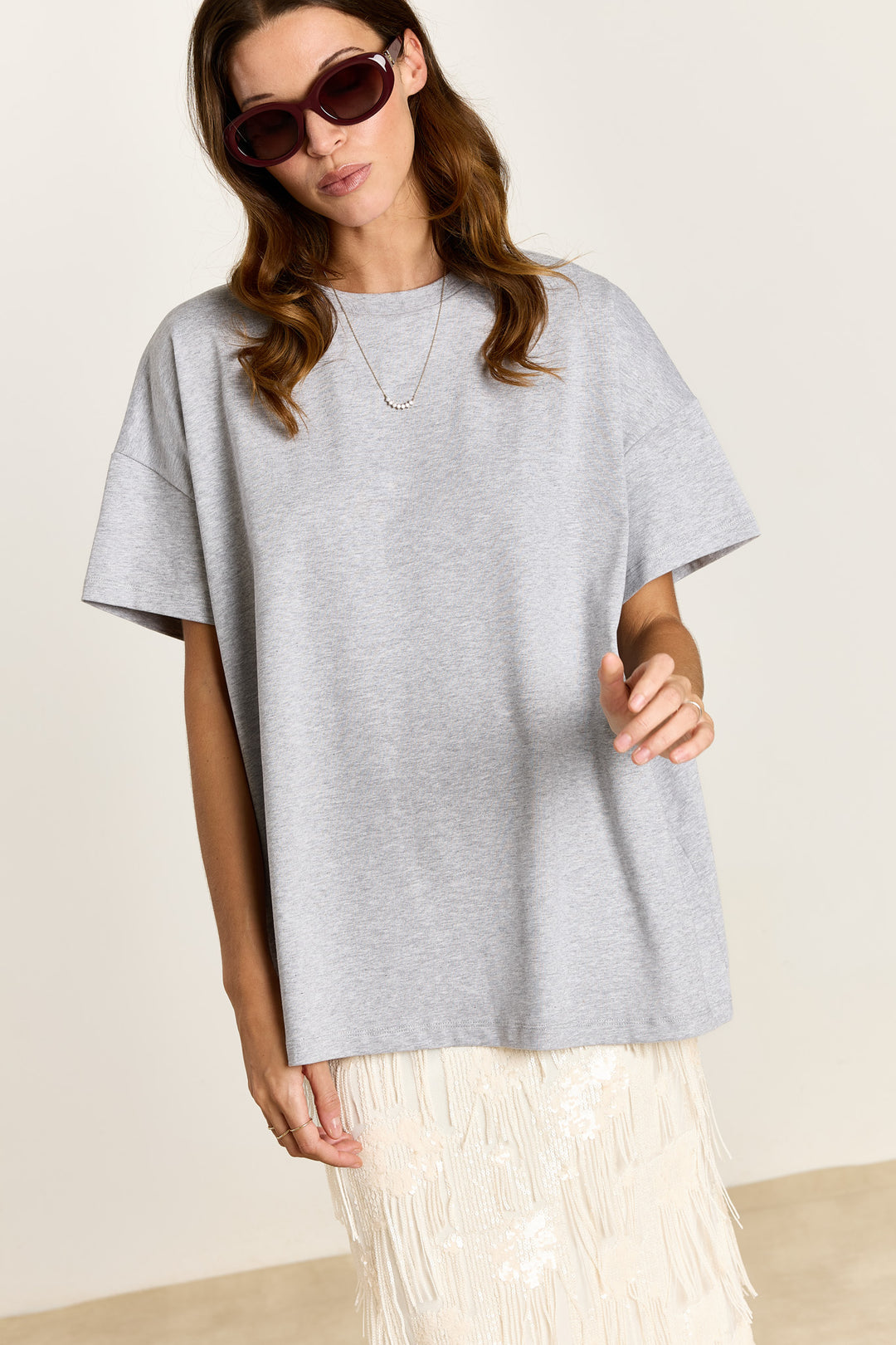 Zazou Cotton Jersey Light Grey