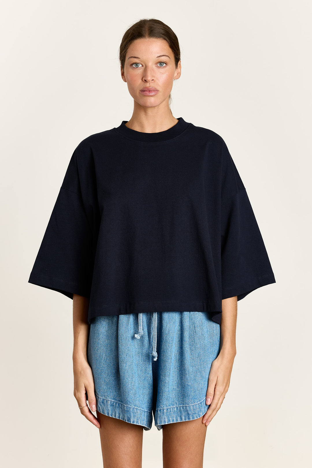 Amy Cotton Jersey Navy