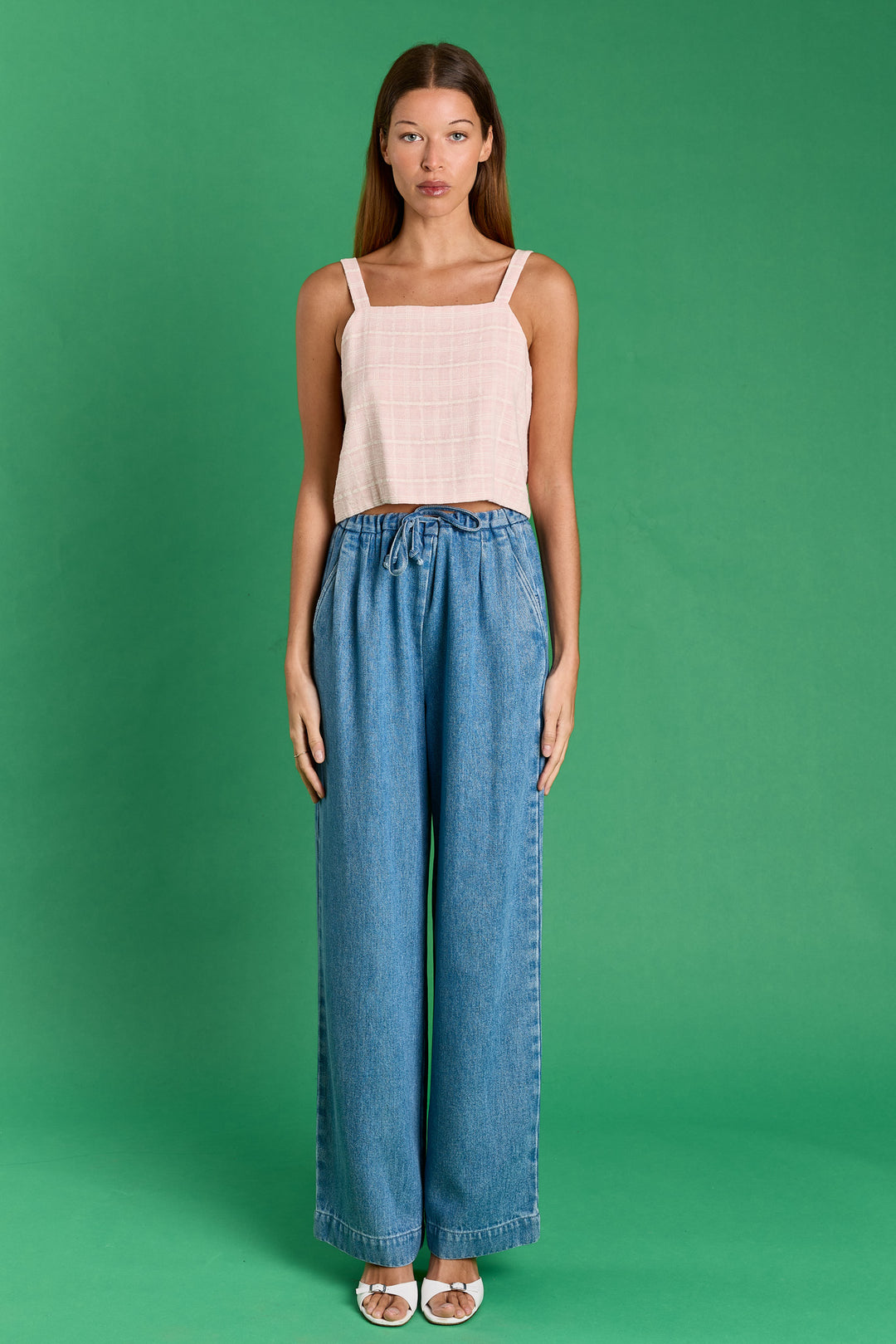 Clio Light Weight Denim Vintage blue