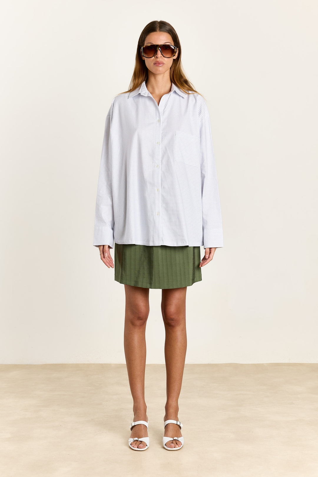 Lulu Summer Shirting Blue Check