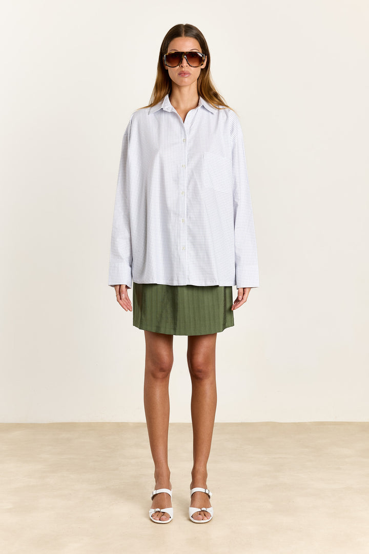 Lulu Summer Shirting Blue Check