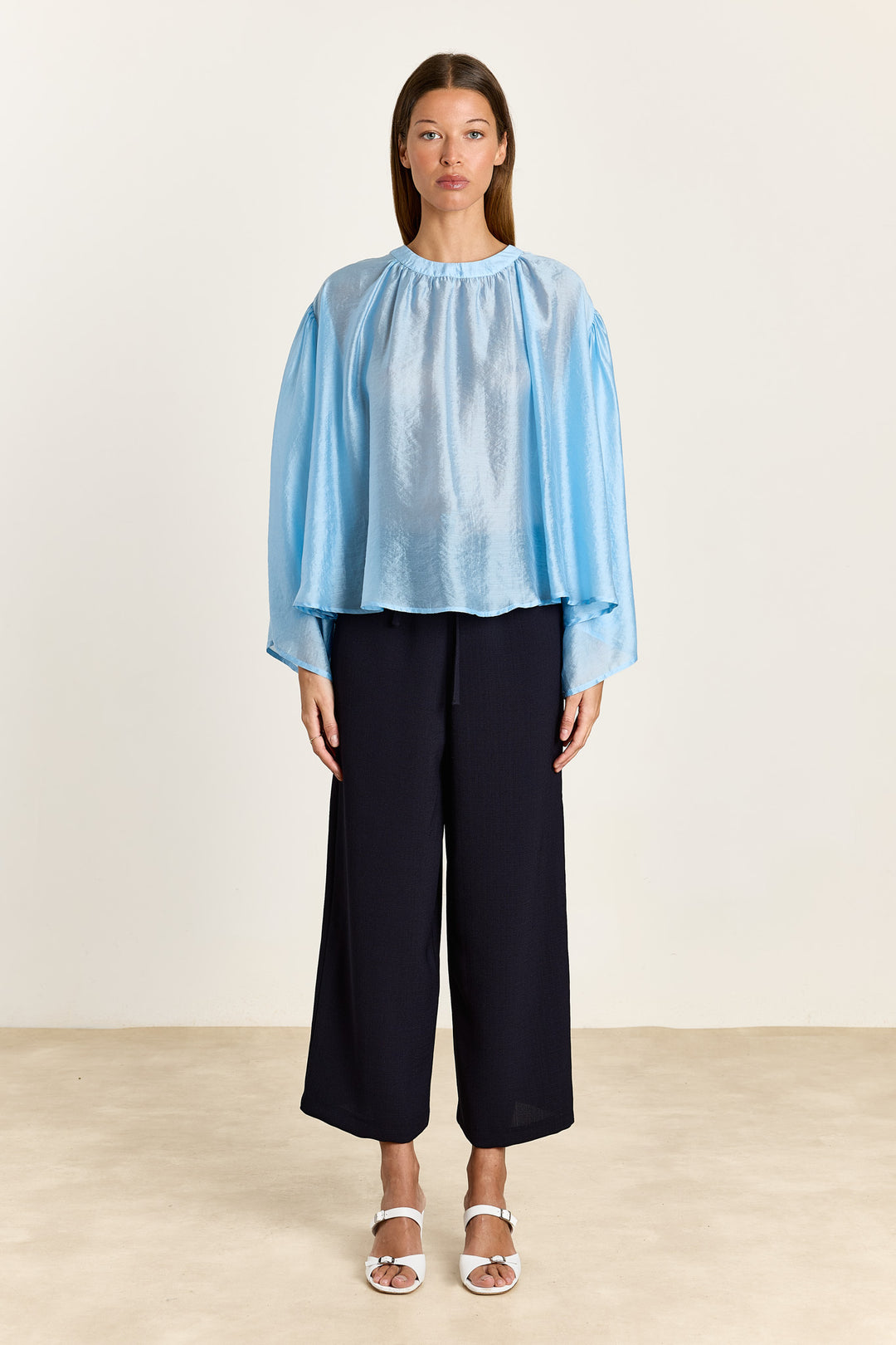 Iza Silky Voile Light Blue
