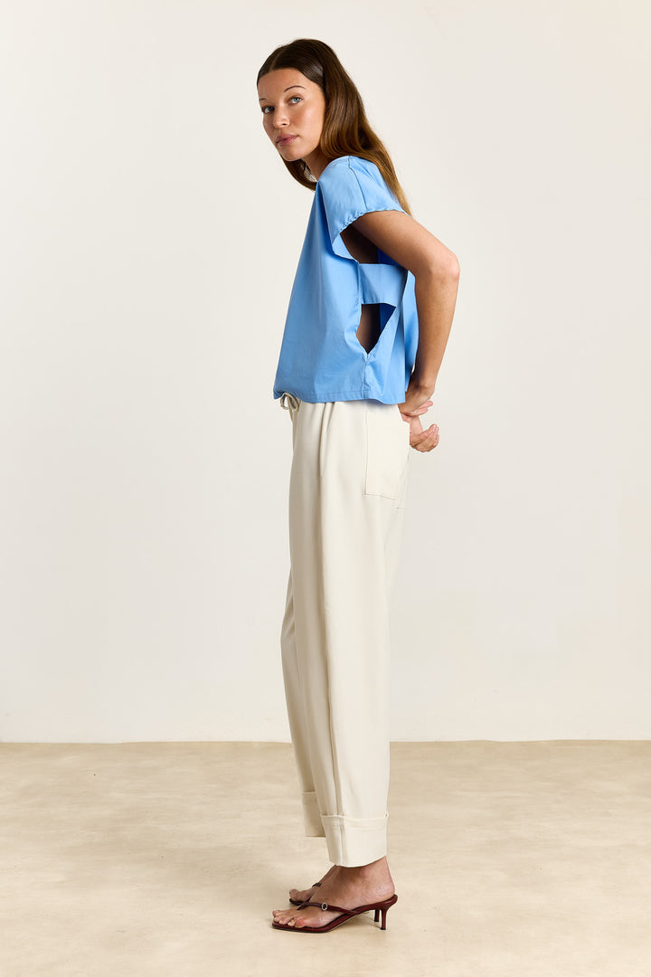 Esmeralda Summer Shirting Cornflower Blue