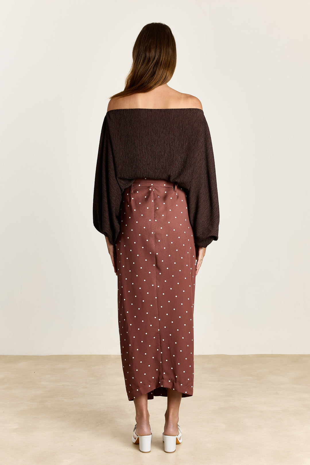 Gisele Polka Dot Brown