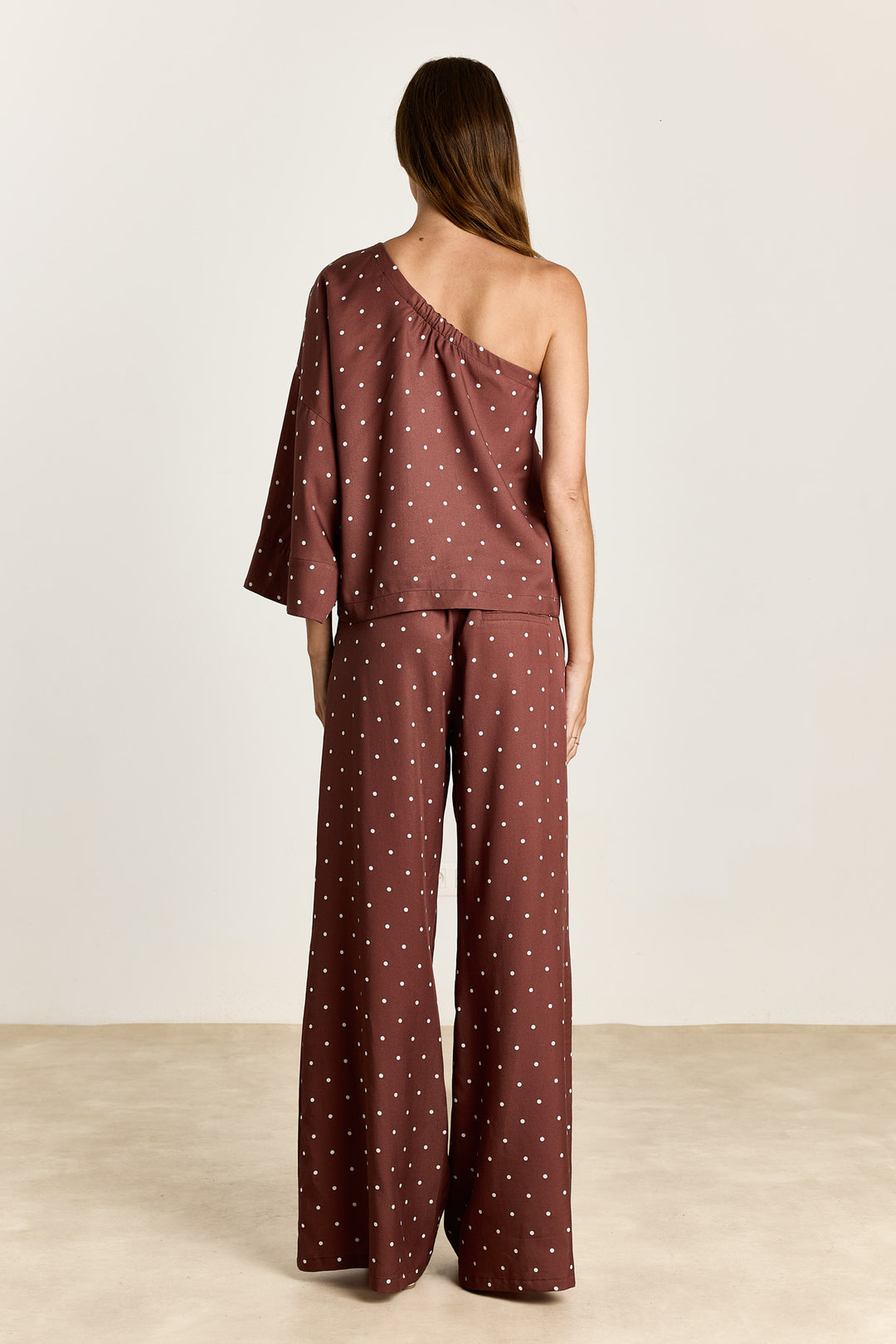 Nicola Polka Dot Brown