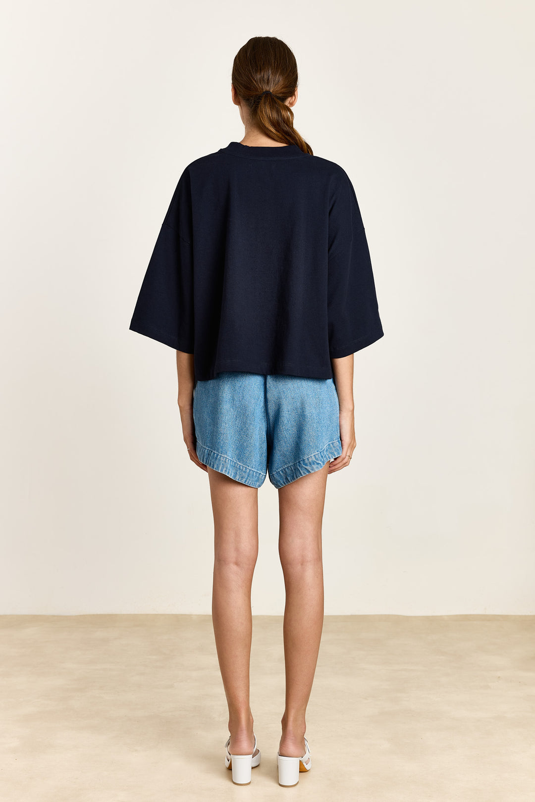 Amy Cotton Jersey Navy
