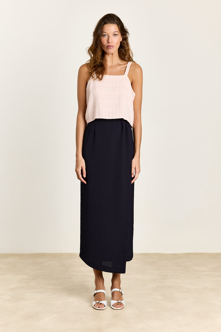 Ivy Textured Uni Woven Navy