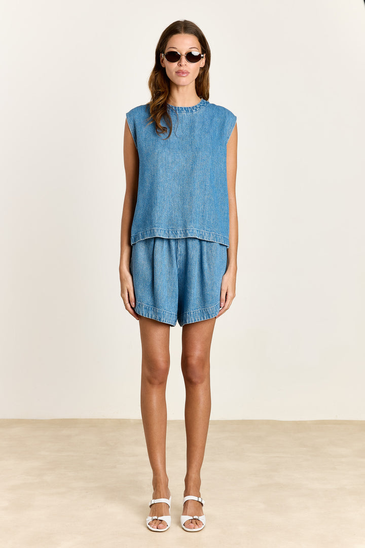 Clarisse Light Weight Denim Vintage blue