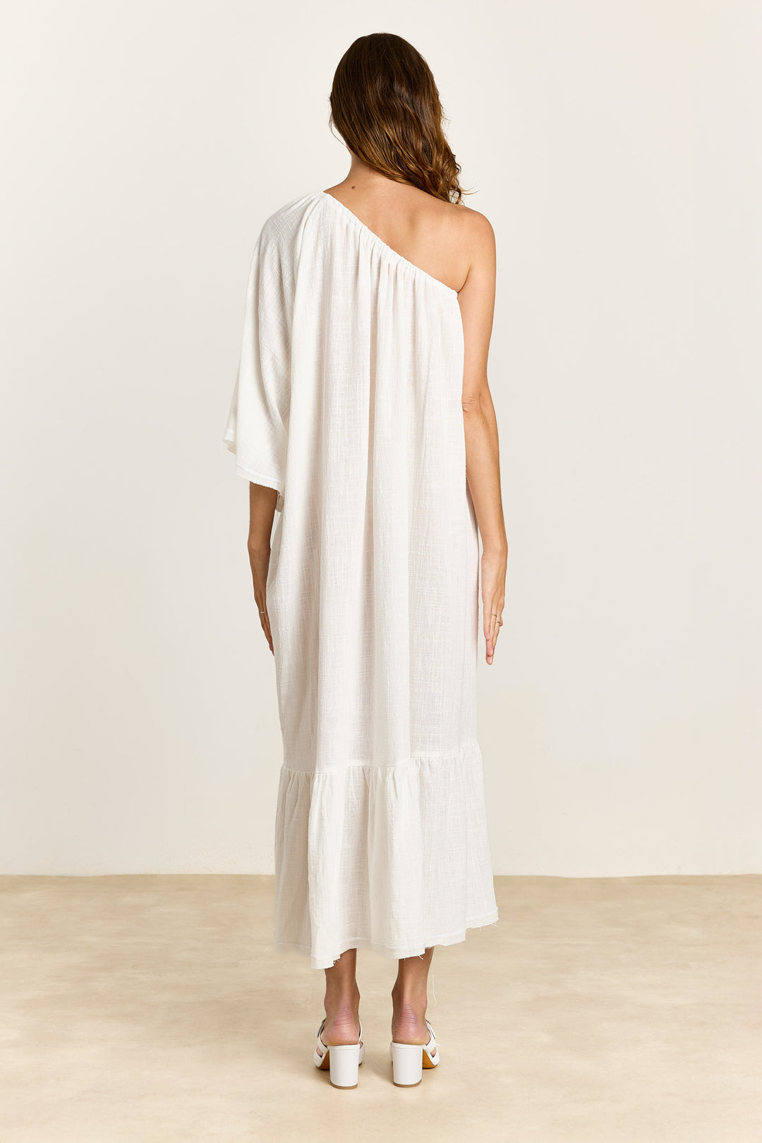 Farida Double Gauze White