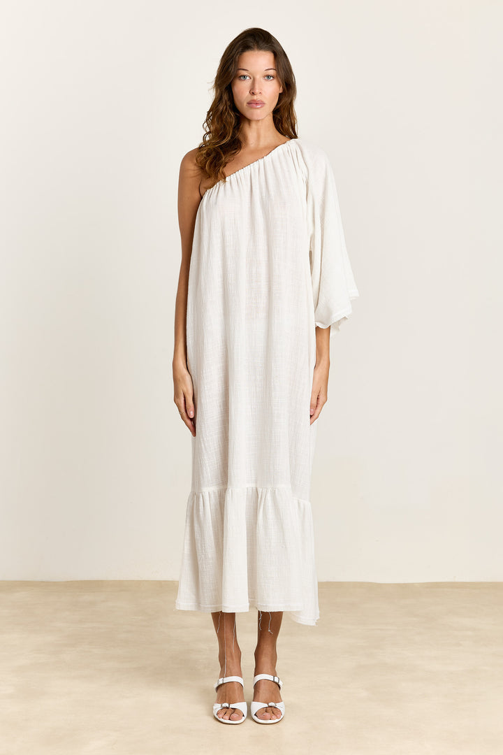 Farida Double Gauze White