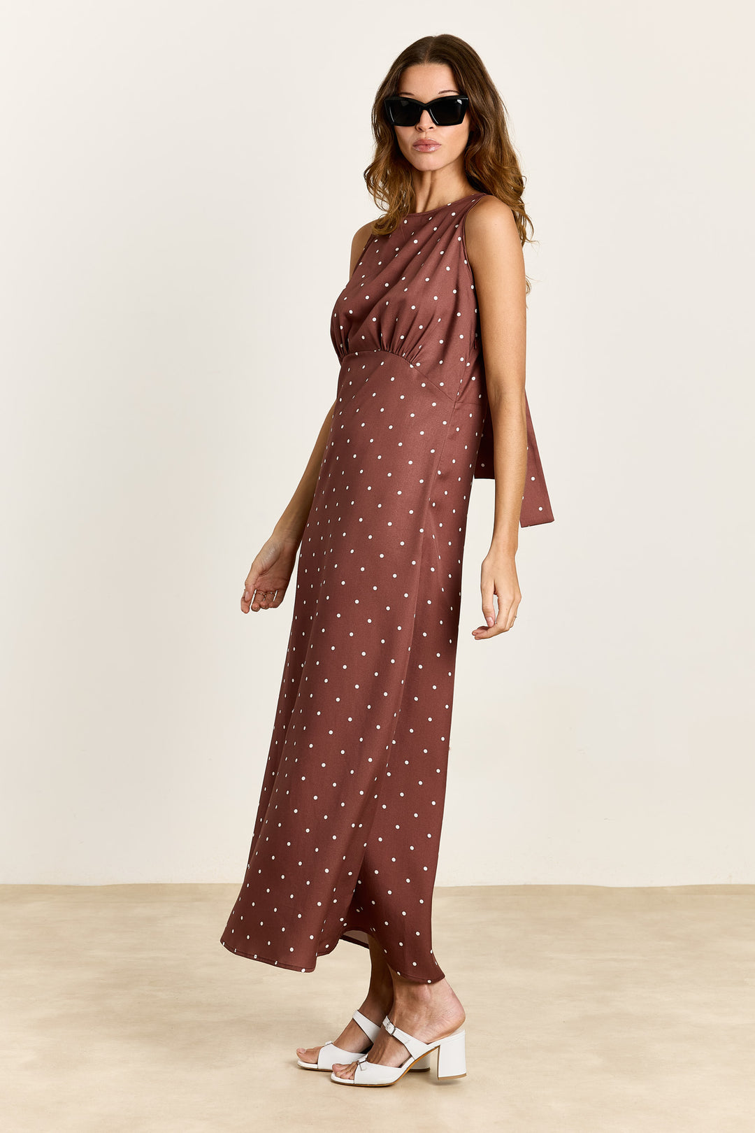Polly Polka Dot Brown