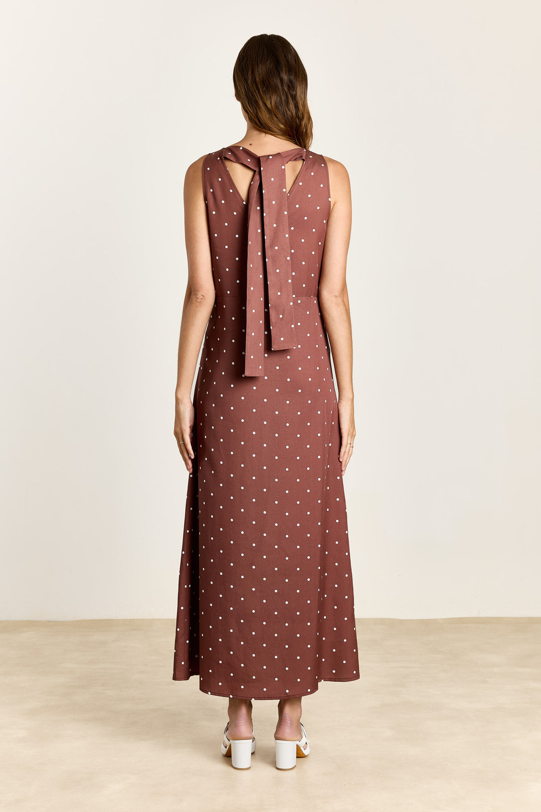 Polly Polka Dot Brown