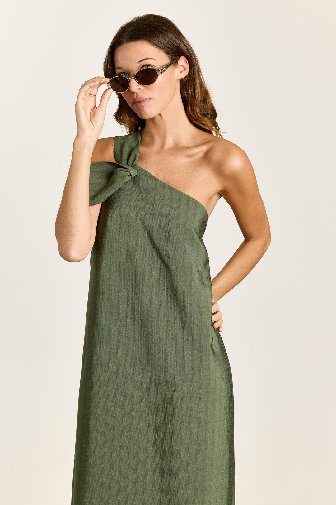Fernanda Plain Woven Pesto