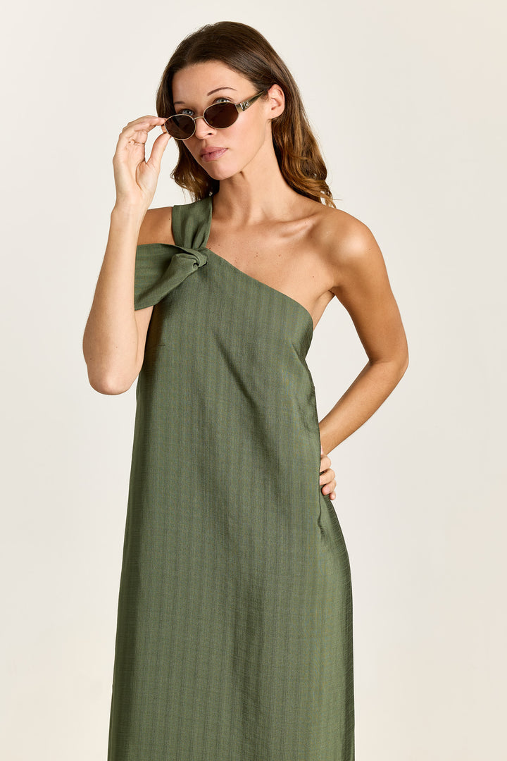 Fernanda Plain Woven Pesto
