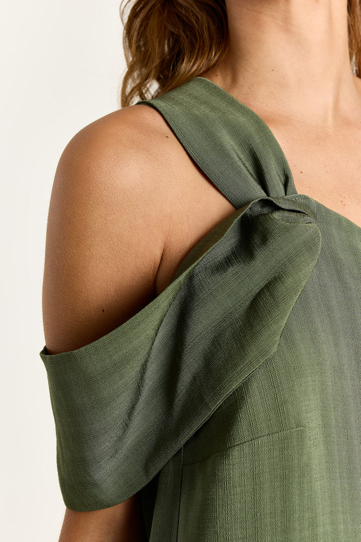 Fernanda Plain Woven Pesto