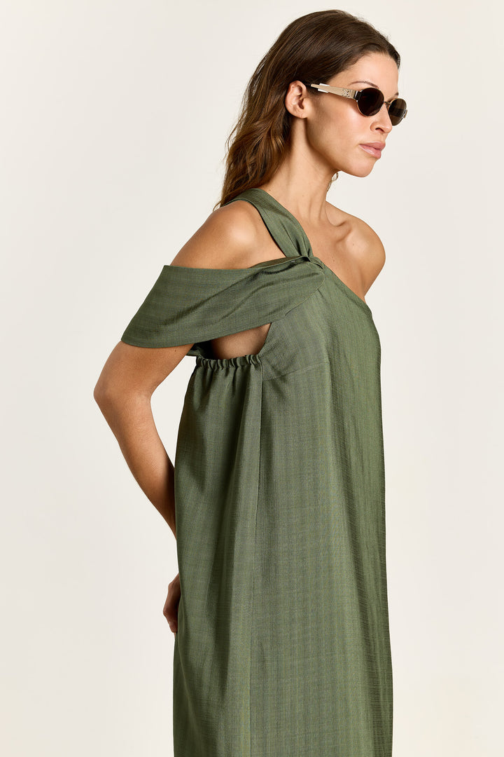 Fernanda Plain Woven Pesto