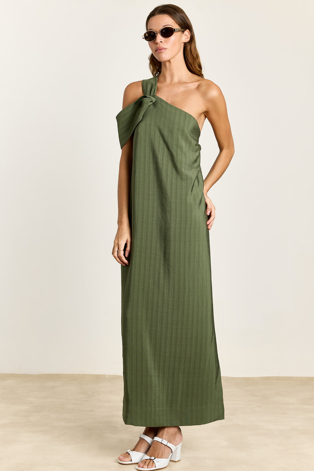 Fernanda Plain Woven Pesto