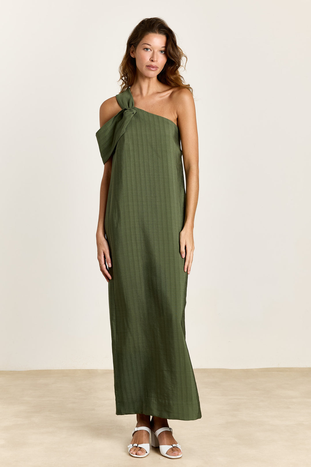 Fernanda Plain Woven Pesto