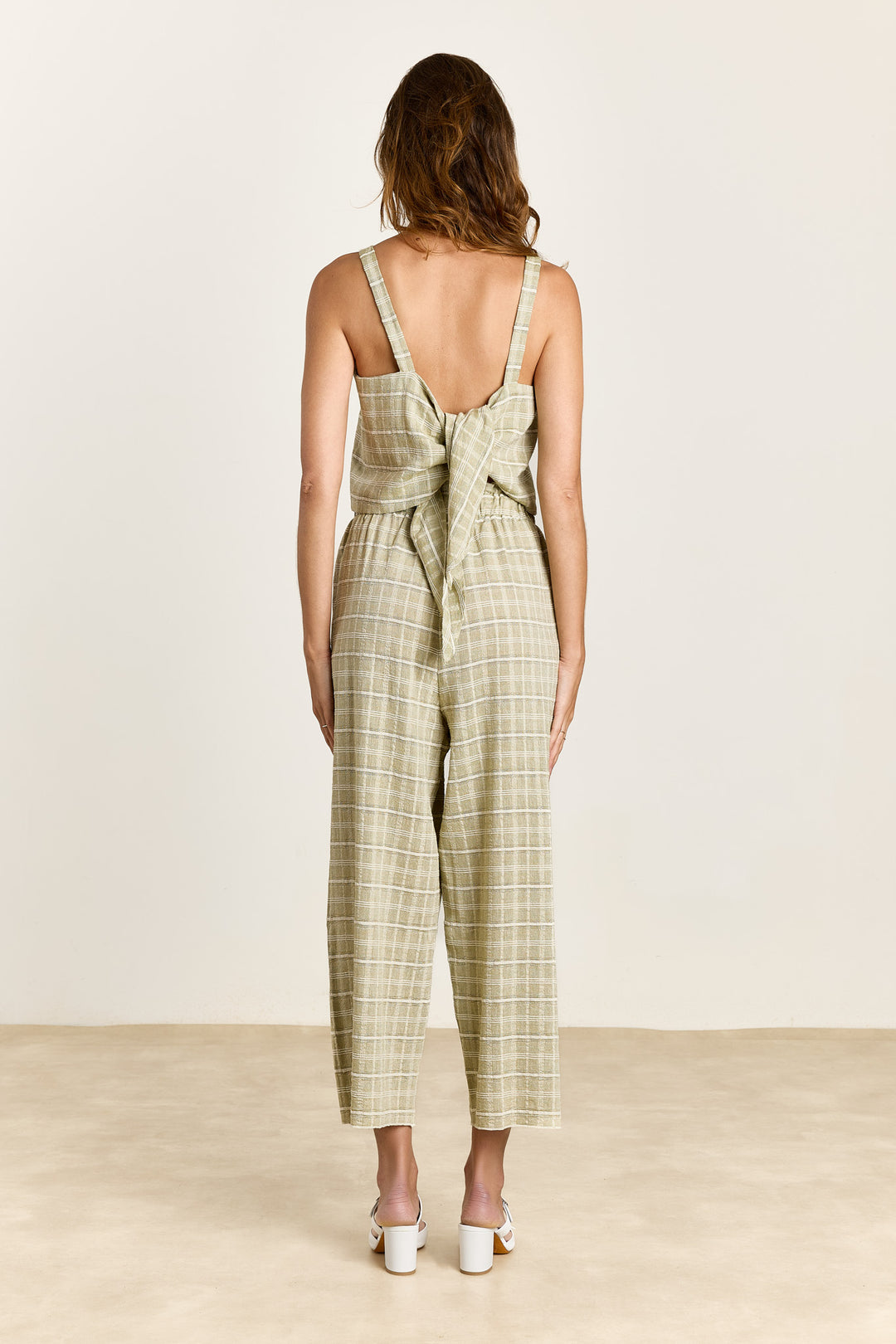 Willa Structured Check Sage