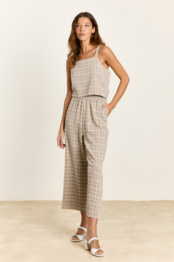 Willa Structured Check Cocoa