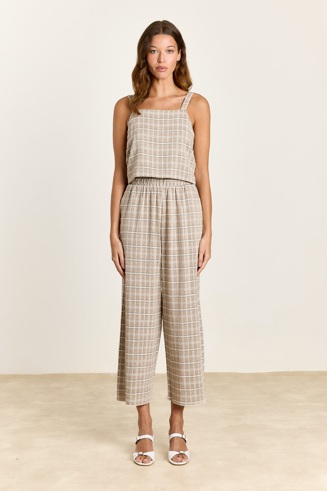 Sade Structured Check Cocoa