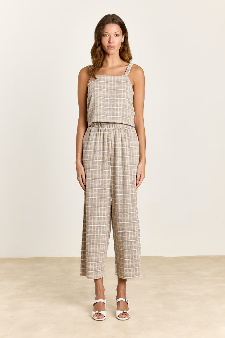 Sade Structured Check Cocoa