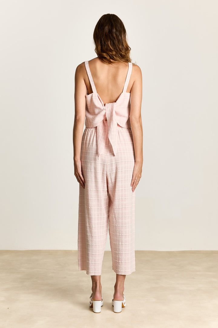 Sade Structured Check Soft pink