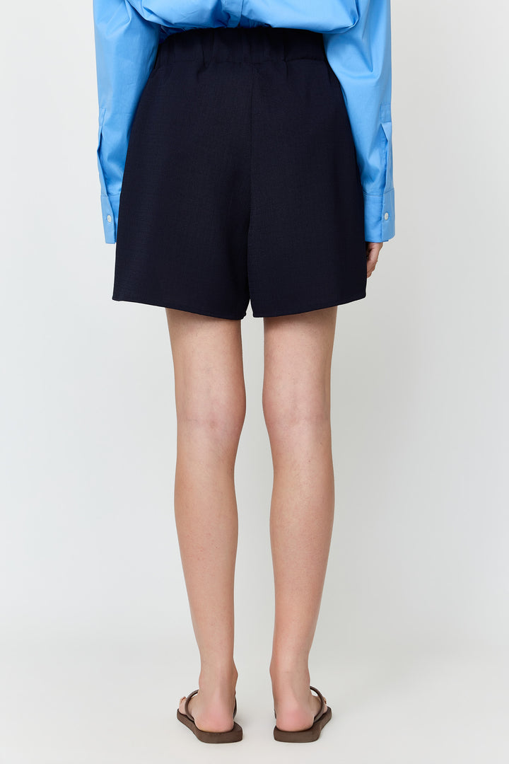 Maxine Textured Uni Woven Navy