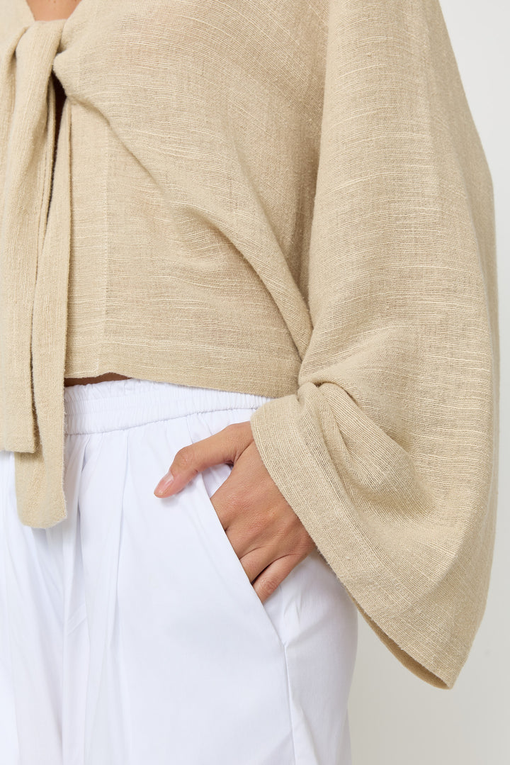 Felicity Cotton Linnen Gauze Natural