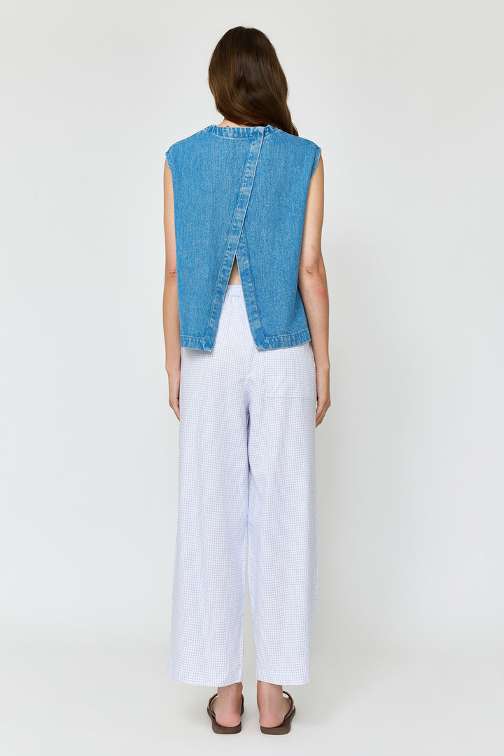 Whitney Summer Shirting Blue Check