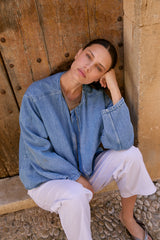 Carla Light Weight Denim Vintage blue