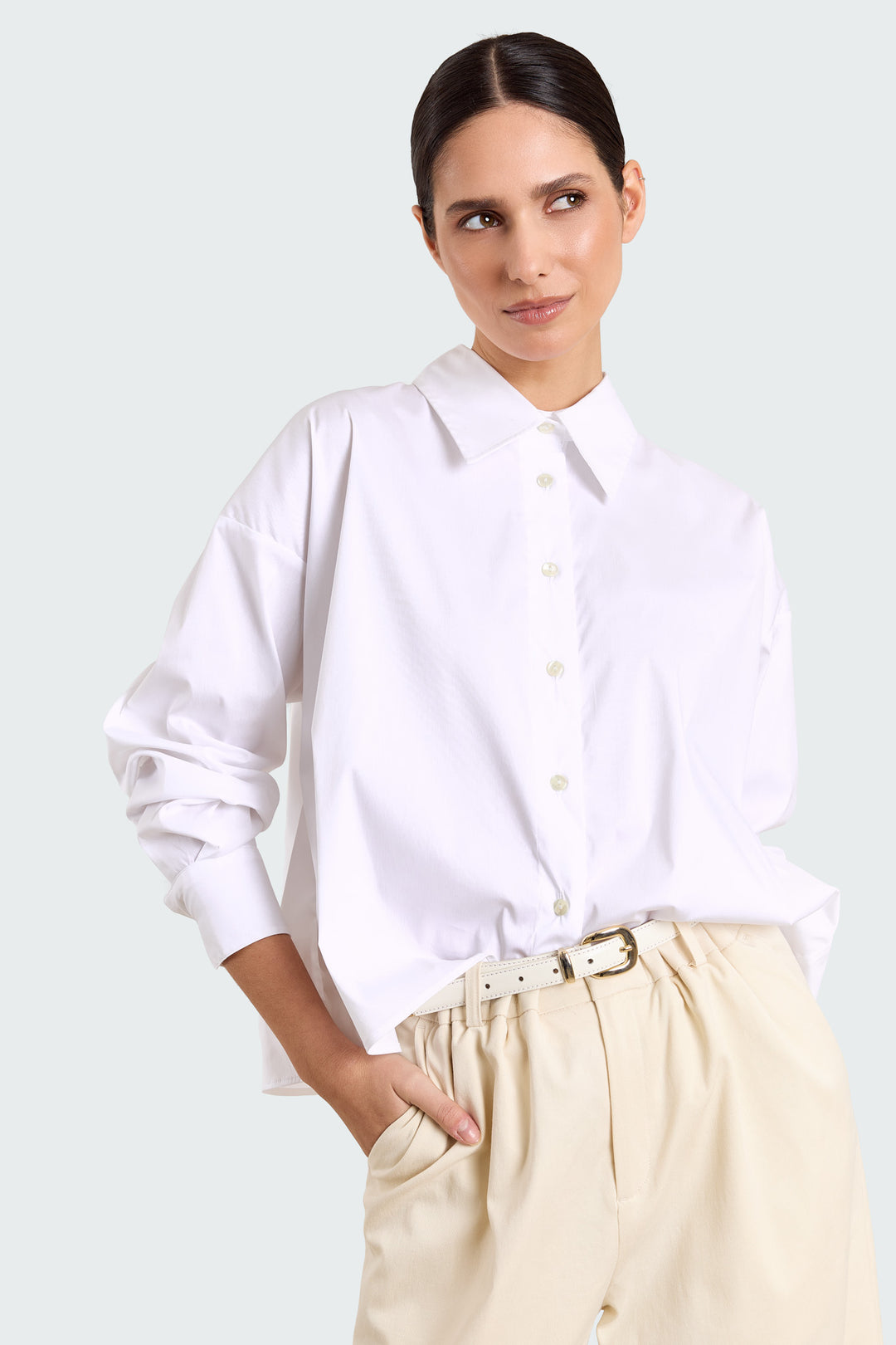 Florence Shirting White