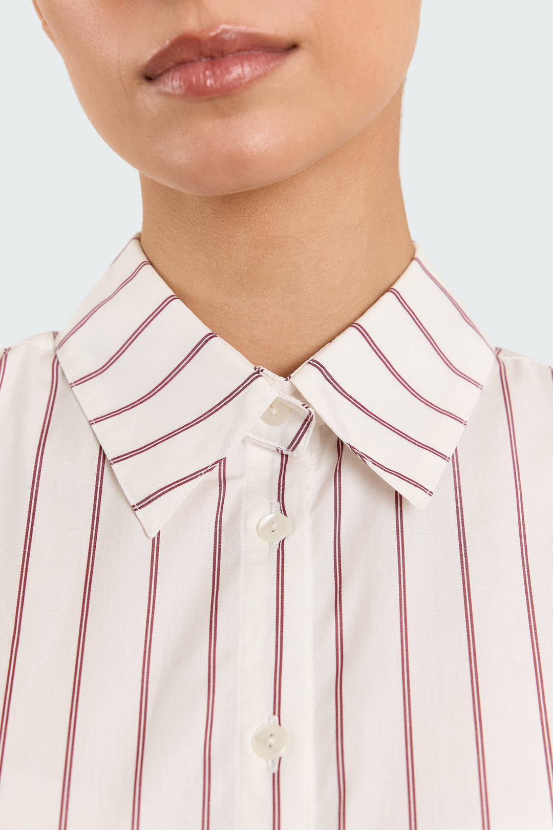 Laura Shirting Stripes Burgundy
