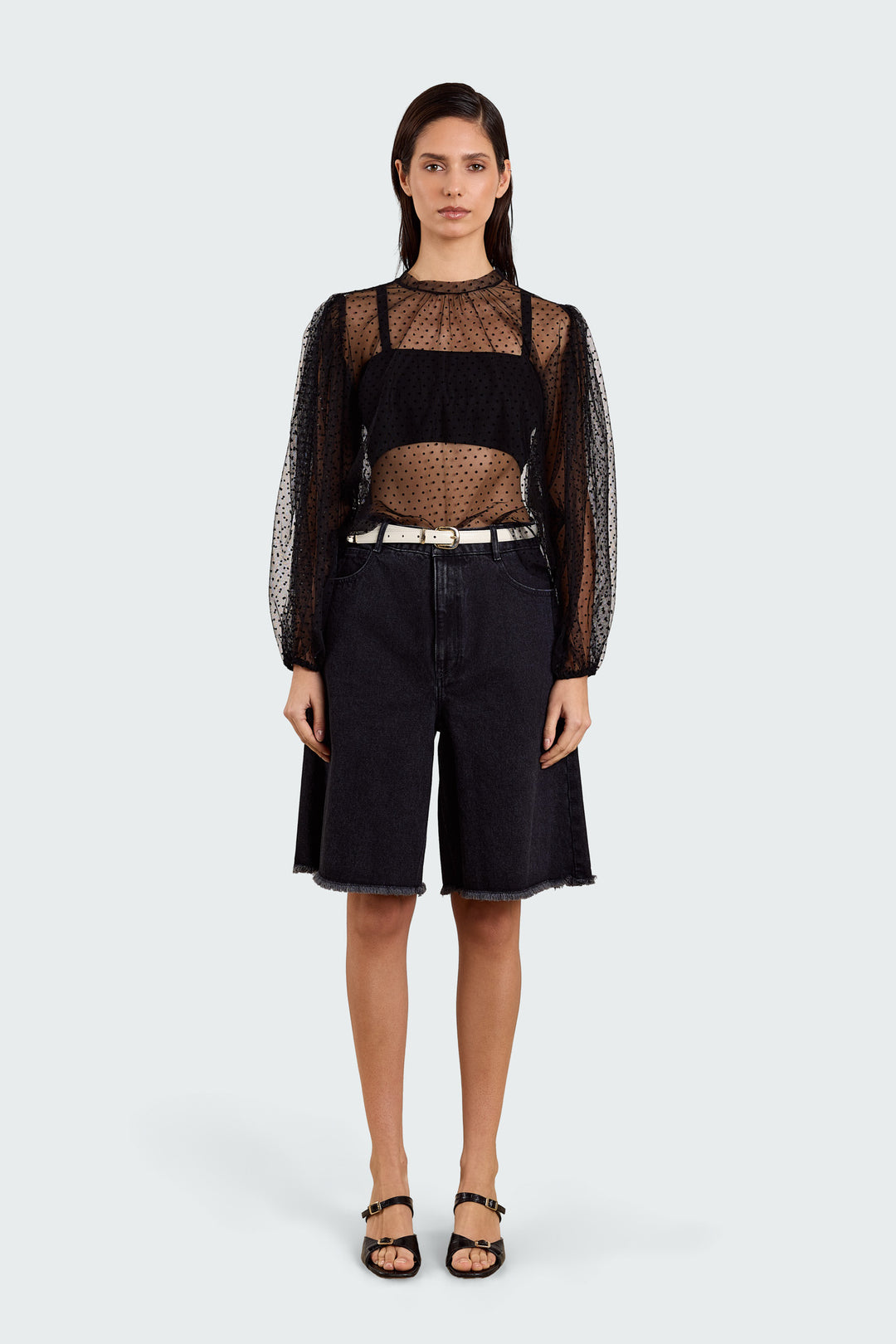 Ibe Tulle Dot Black