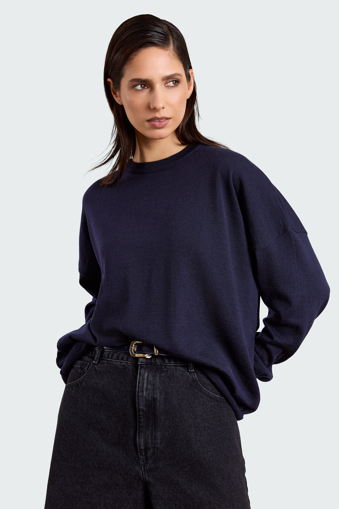 Oline Basic Knit Midnight