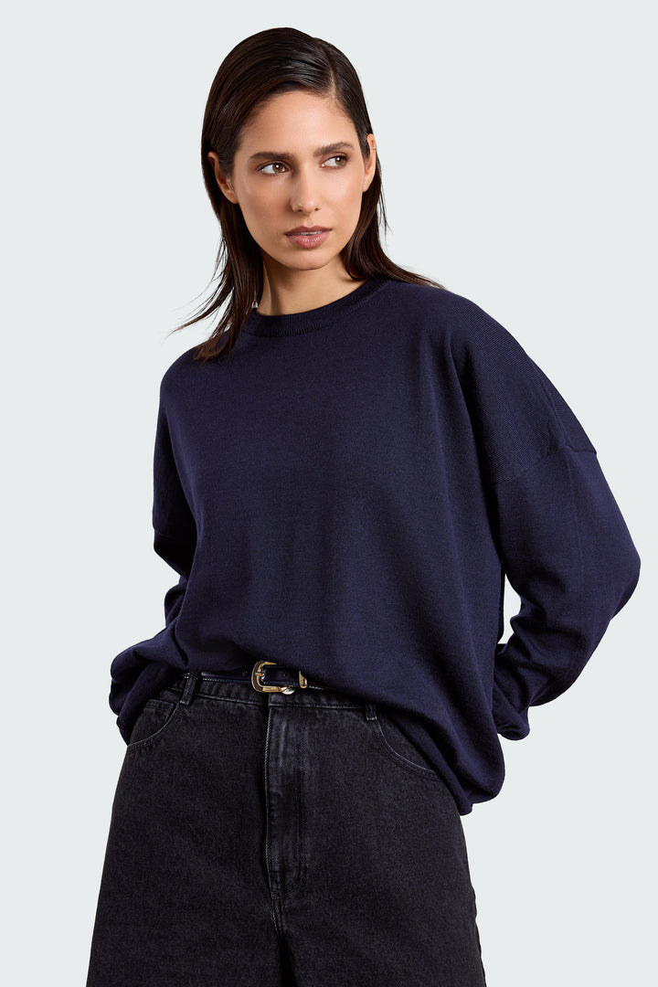 Oline Basic Knit Midnight